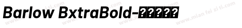 Barlow BxtraBold字体转换